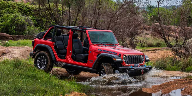 2025 Jeep Wrangler off roading