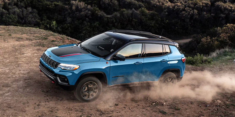 Jeep showcasing its off-road capabilities