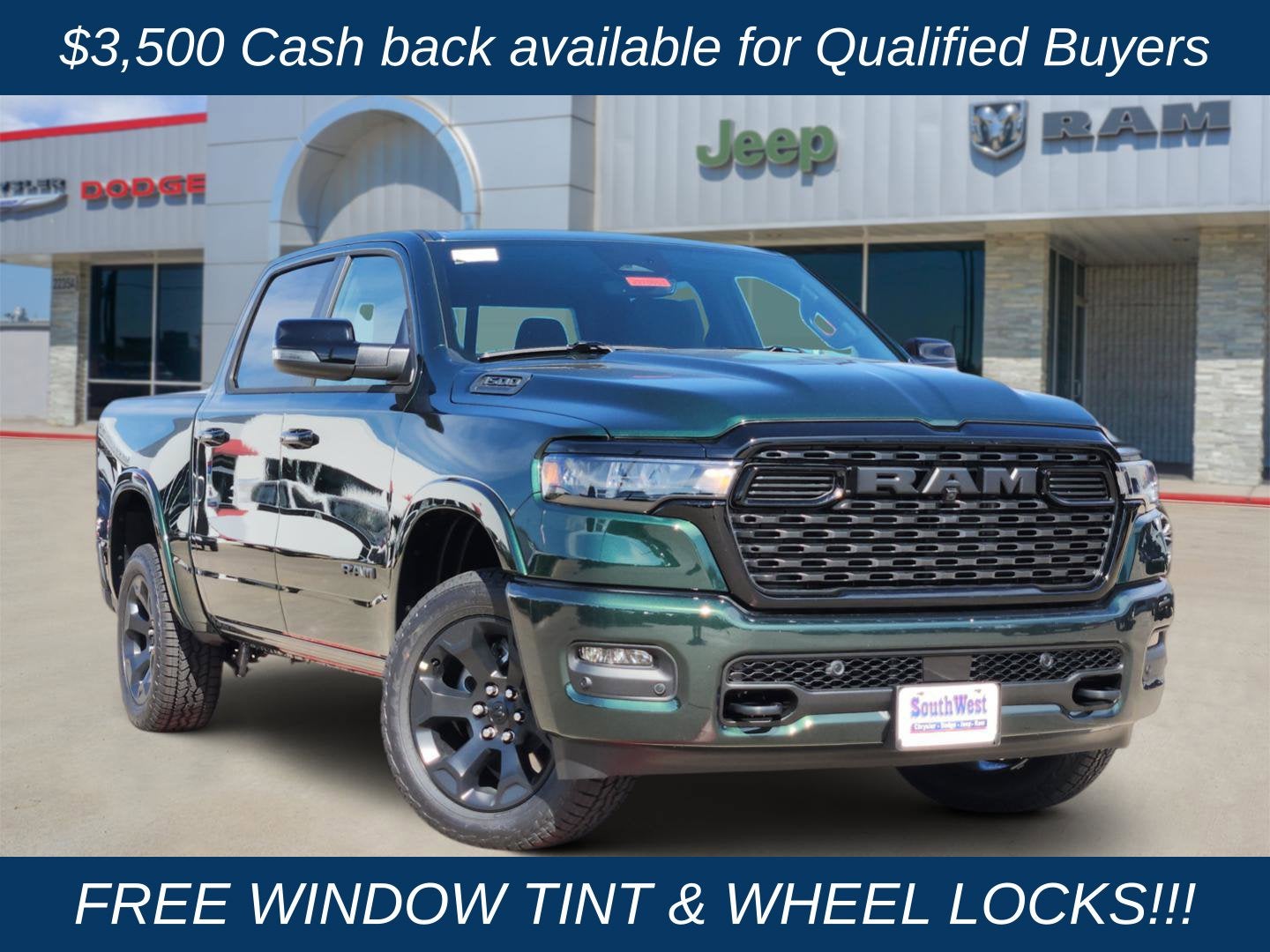 2027 RAM Ram 1500 RAM 1500 LONE STAR CREW CAB 4X4 5'7' BOX
