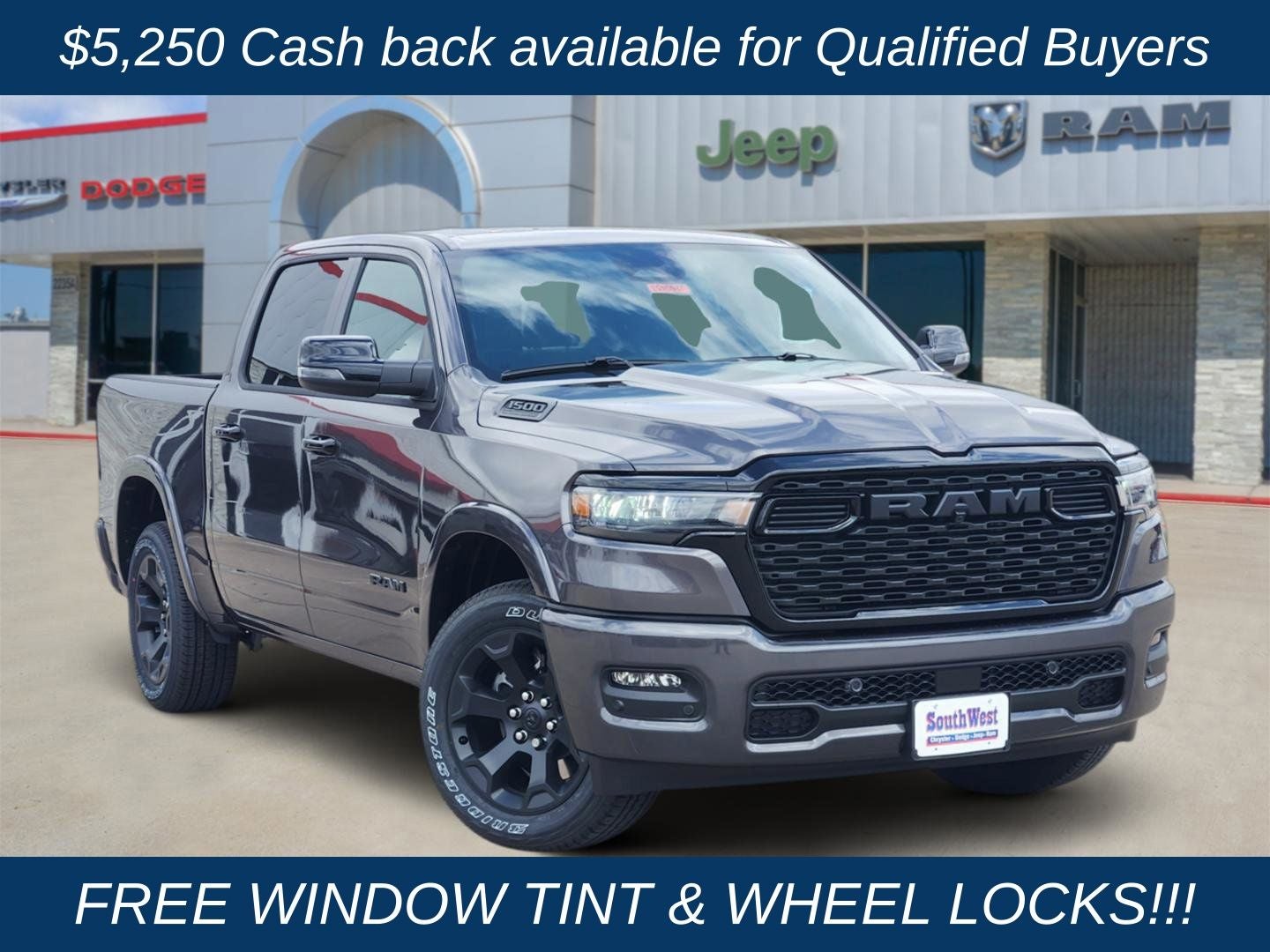 2026 RAM Ram 1500 RAM 1500 BIG HORN CREW CAB 4X4 5'7' BOX
