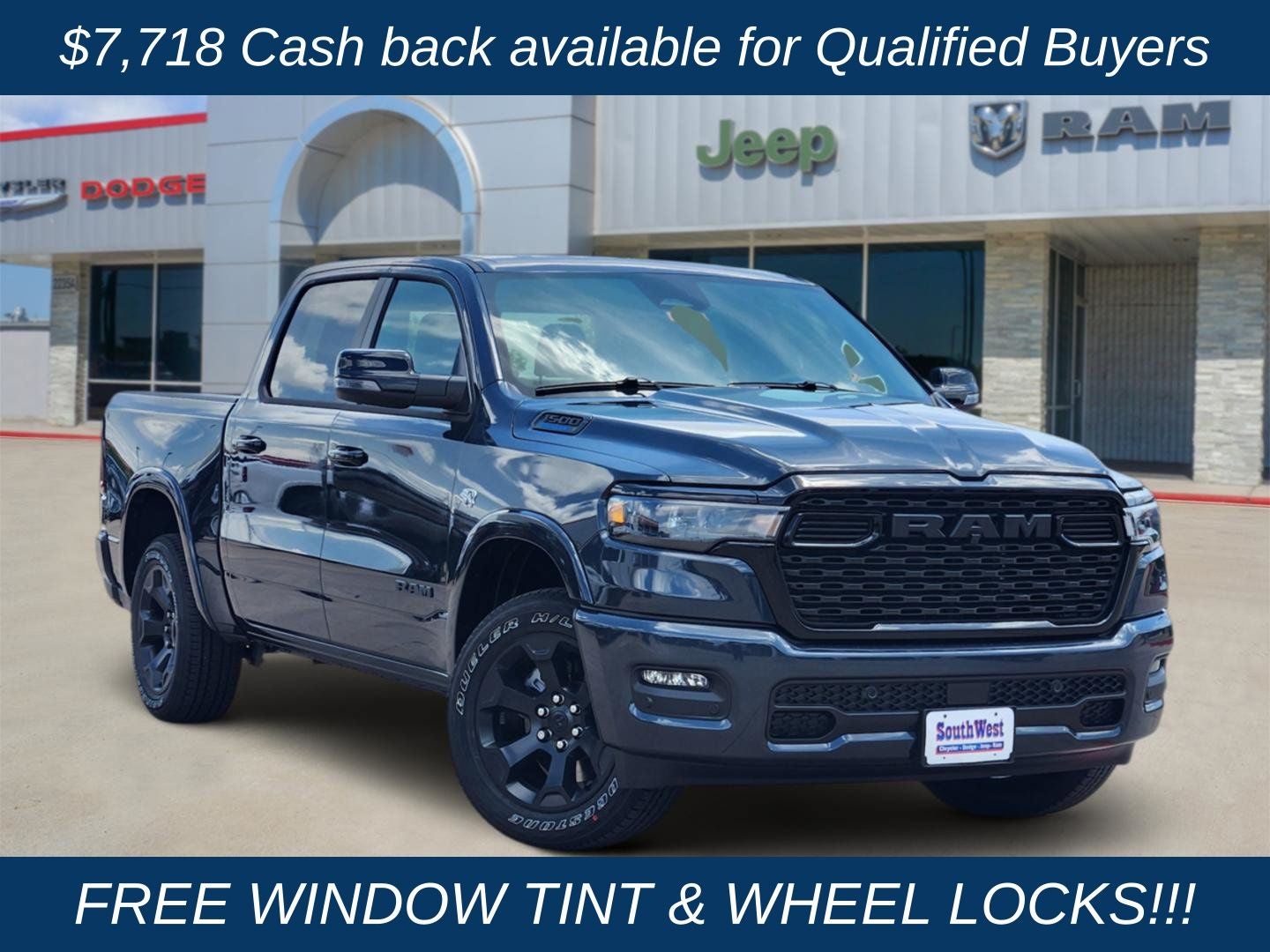 2026 RAM Ram 1500 RAM 1500 LONE STAR CREW CAB 4X4 5'7' BOX