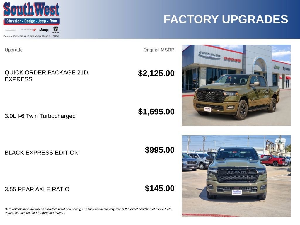 2027 RAM Ram 1500 RAM 1500 EXPRESS CREW CAB 4X4 5'7' BOX