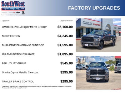 2027 RAM Ram 1500 RAM 1500 LIMITED CREW CAB 4X4 5'7' BOX