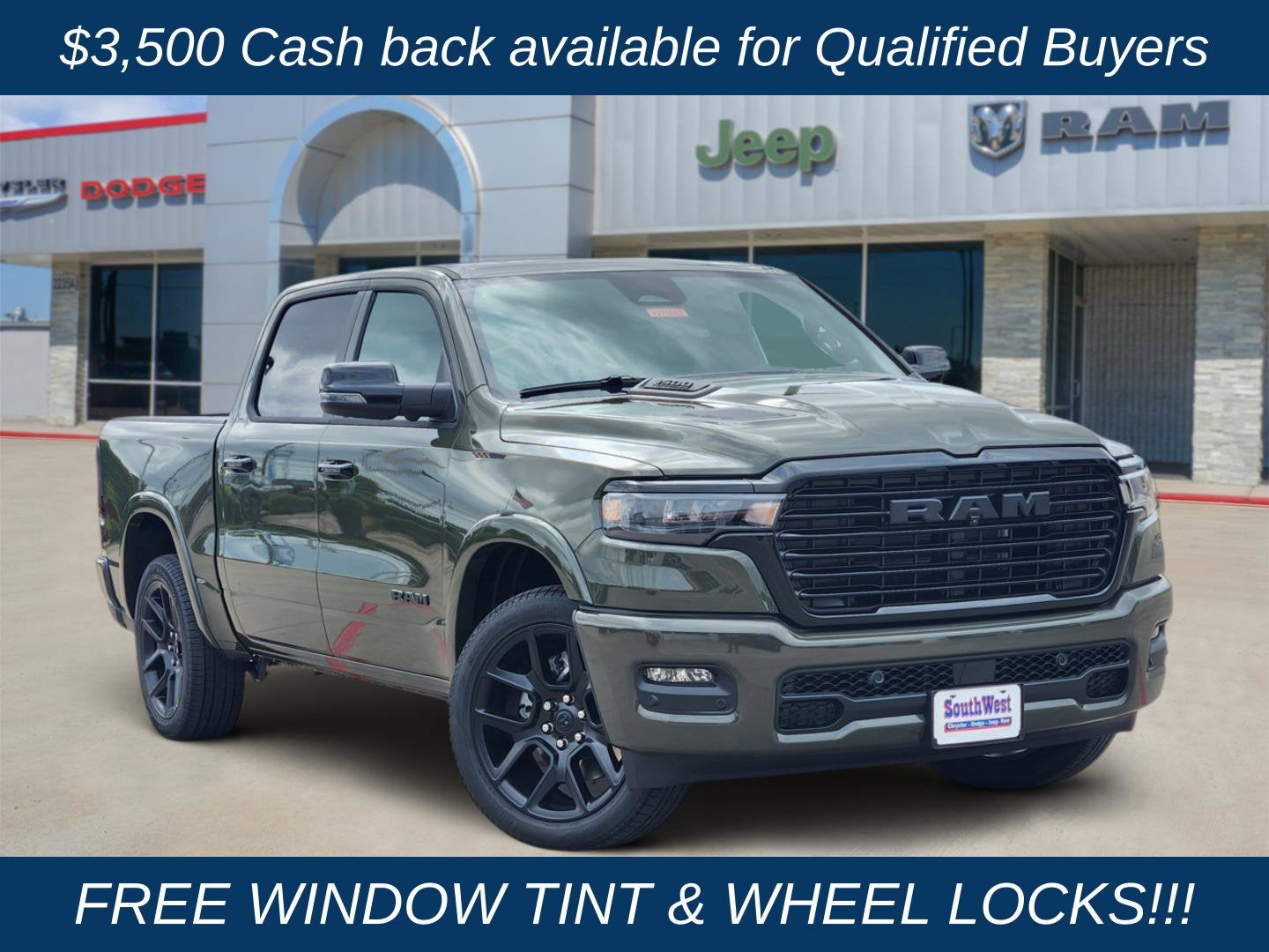 2027 RAM Ram 1500 RAM 1500 LARAMIE CREW CAB 4X4 5'7' BOX