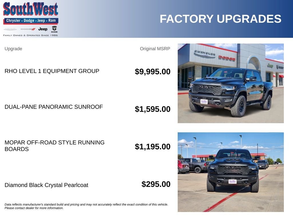 2026 RAM Ram 1500 RAM 1500 RHO CREW CAB 4X4 5'7' BOX