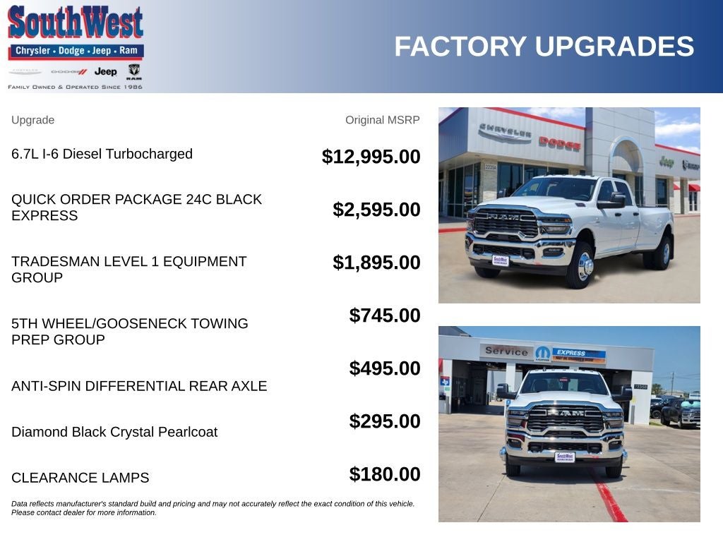 2026 RAM Ram 2500 RAM 2500 BLACK EXPRESS CREW CAB 4X4 6'4' BOX