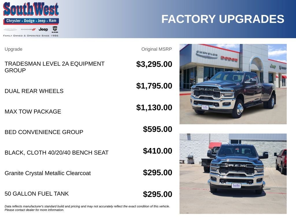 2026 RAM Ram 3500 RAM 3500 TRADESMAN CREW CAB 4X4 8' BOX