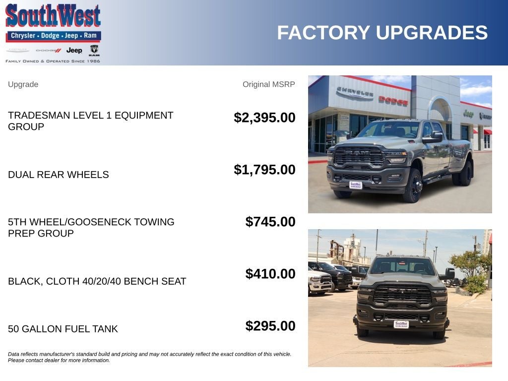 2026 RAM Ram 3500 RAM 3500 TRADESMAN CREW CAB 4X4 8' BOX