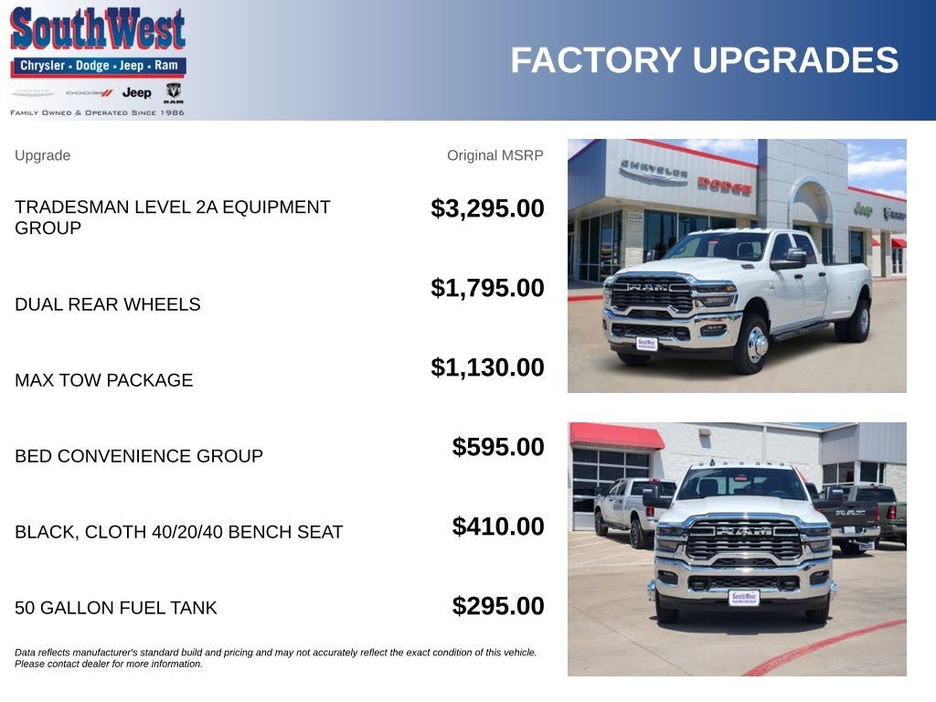 2026 RAM Ram 3500 RAM 3500 TRADESMAN CREW CAB 4X4 8' BOX