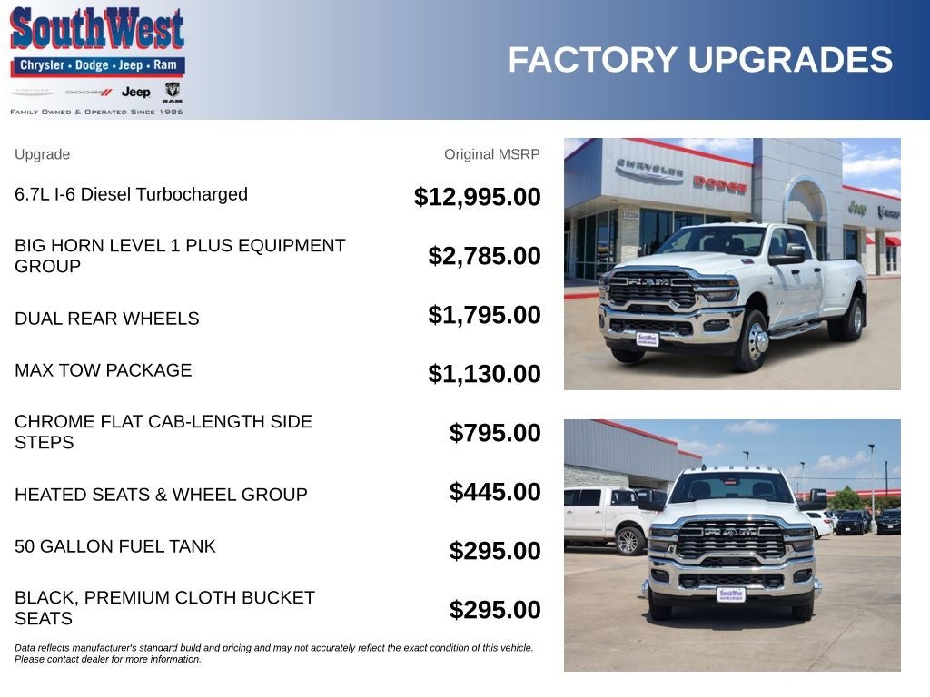 2026 RAM Ram 3500 RAM 3500 LONE STAR CREW CAB 4X4 8' BOX