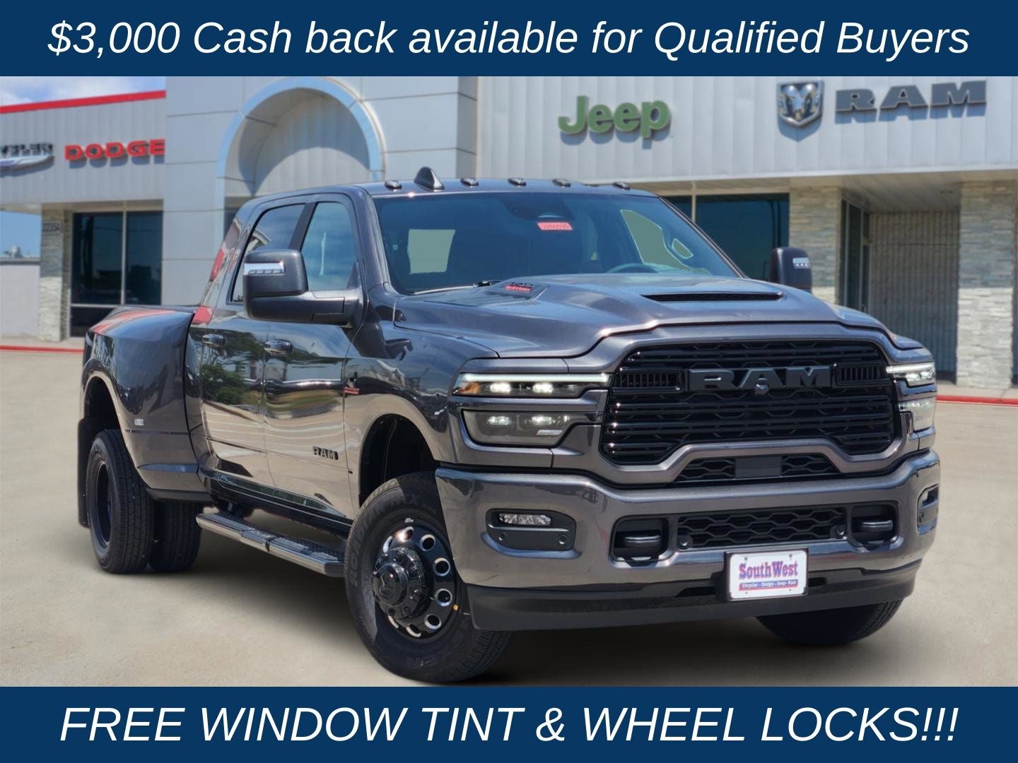 2026 RAM Ram 3500 RAM 3500 LARAMIE MEGA CAB 4X4 6'4' BOX