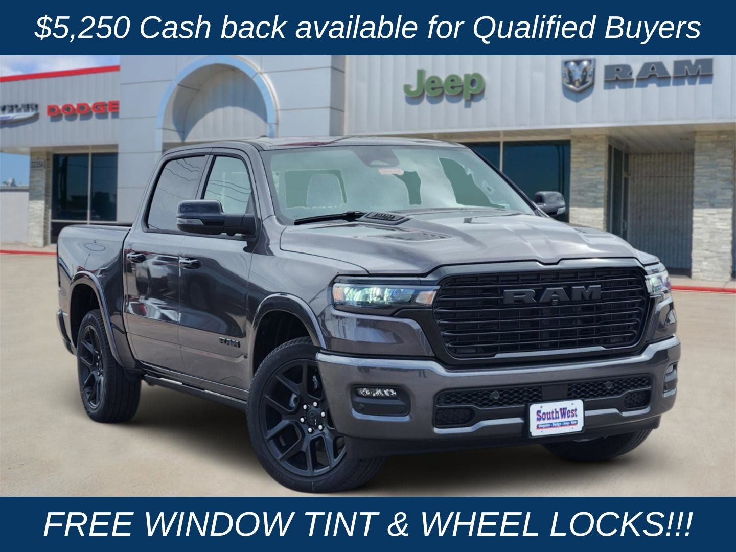 2026 RAM Ram 1500 RAM 1500 LARAMIE CREW CAB 4X4 5'7' BOX