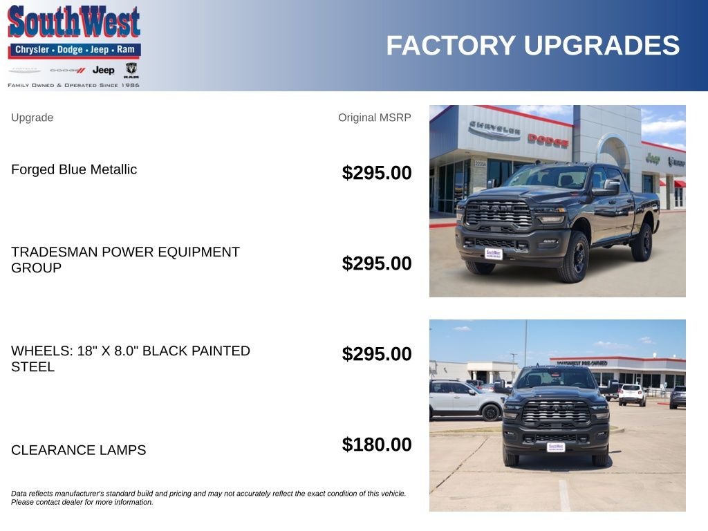 2026 RAM Ram 2500 RAM 2500 TRADESMAN CREW CAB 4X4 6'4' BOX