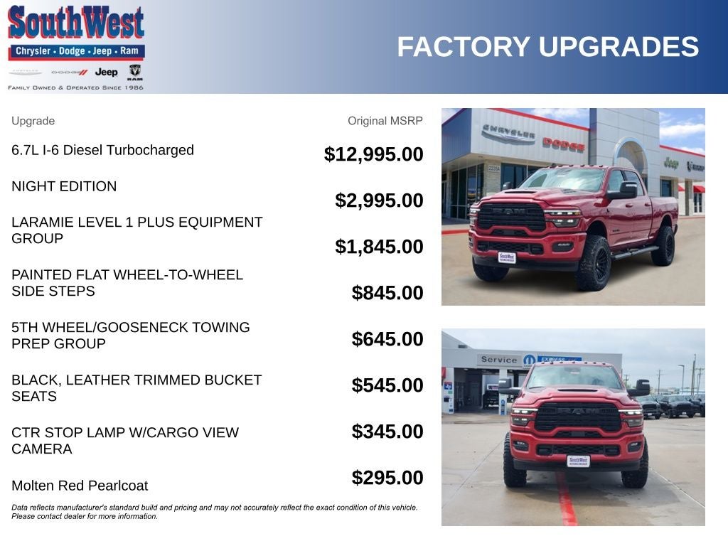 2026 RAM Ram 2500 RAM 2500 LARAMIE CREW CAB 4X4 6'4' BOX