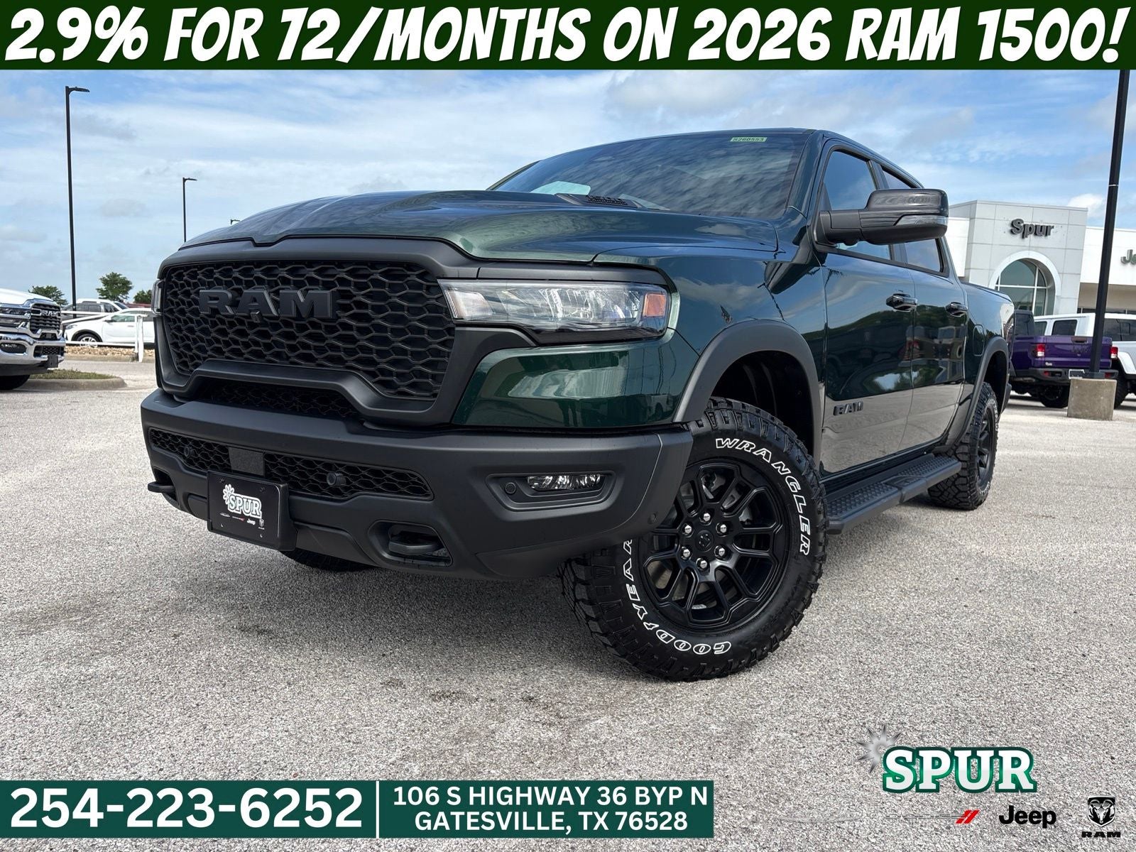 2026 RAM Ram 1500 RAM 1500 REBEL CREW CAB 4X4 5'7' BOX