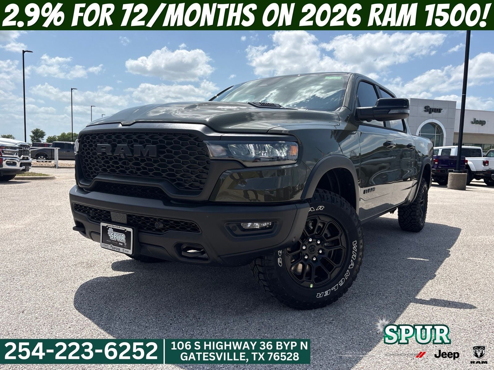 2026 RAM Ram 1500 RAM 1500 REBEL CREW CAB 4X4 5'7' BOX