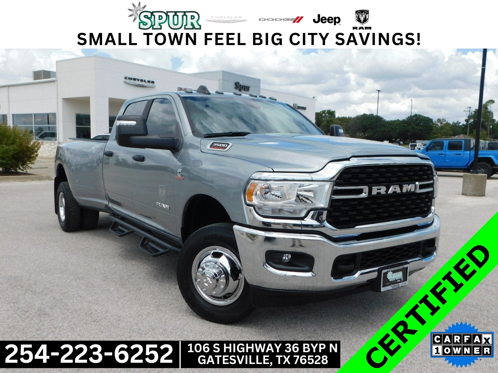 2024 RAM 3500 Big Horn Crew Cab 4x4 8' Box Spur Chrysler Dodge Jeep