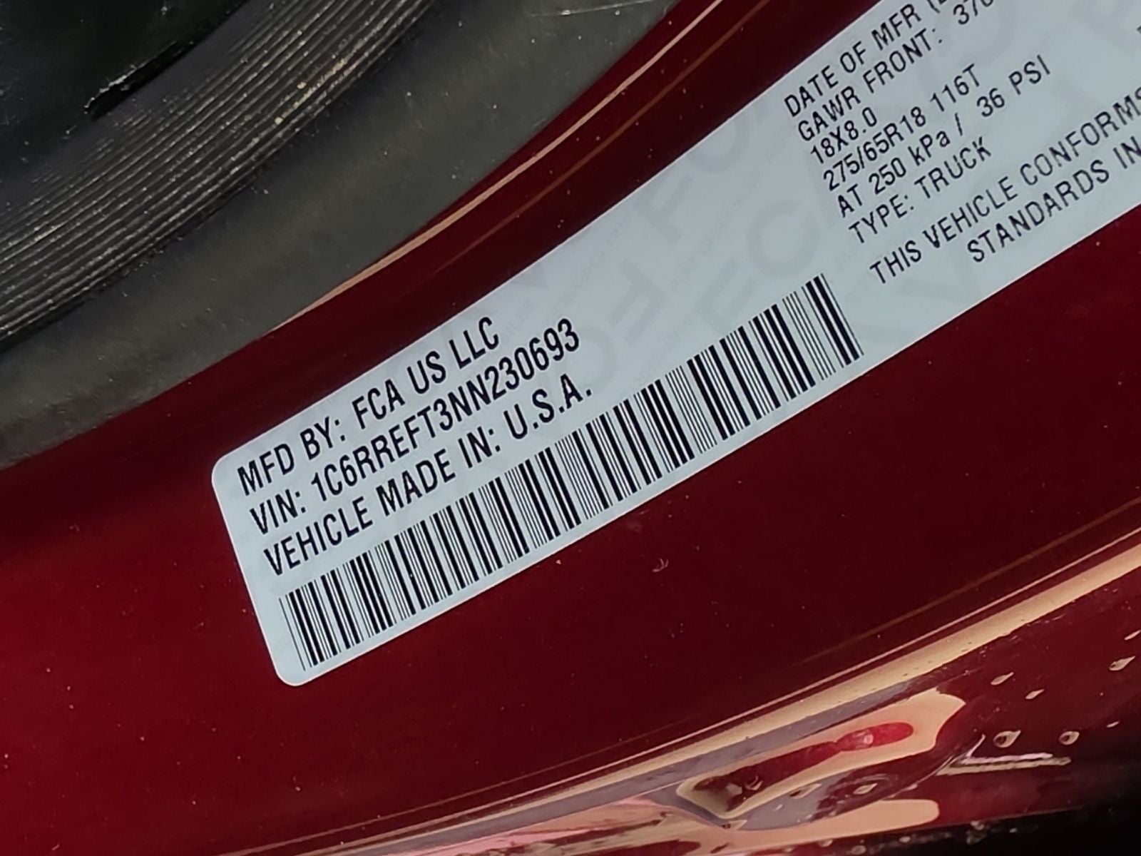 2022 RAM Ram 1500 Lone Star Crew Cab 4x2 5'7' Box