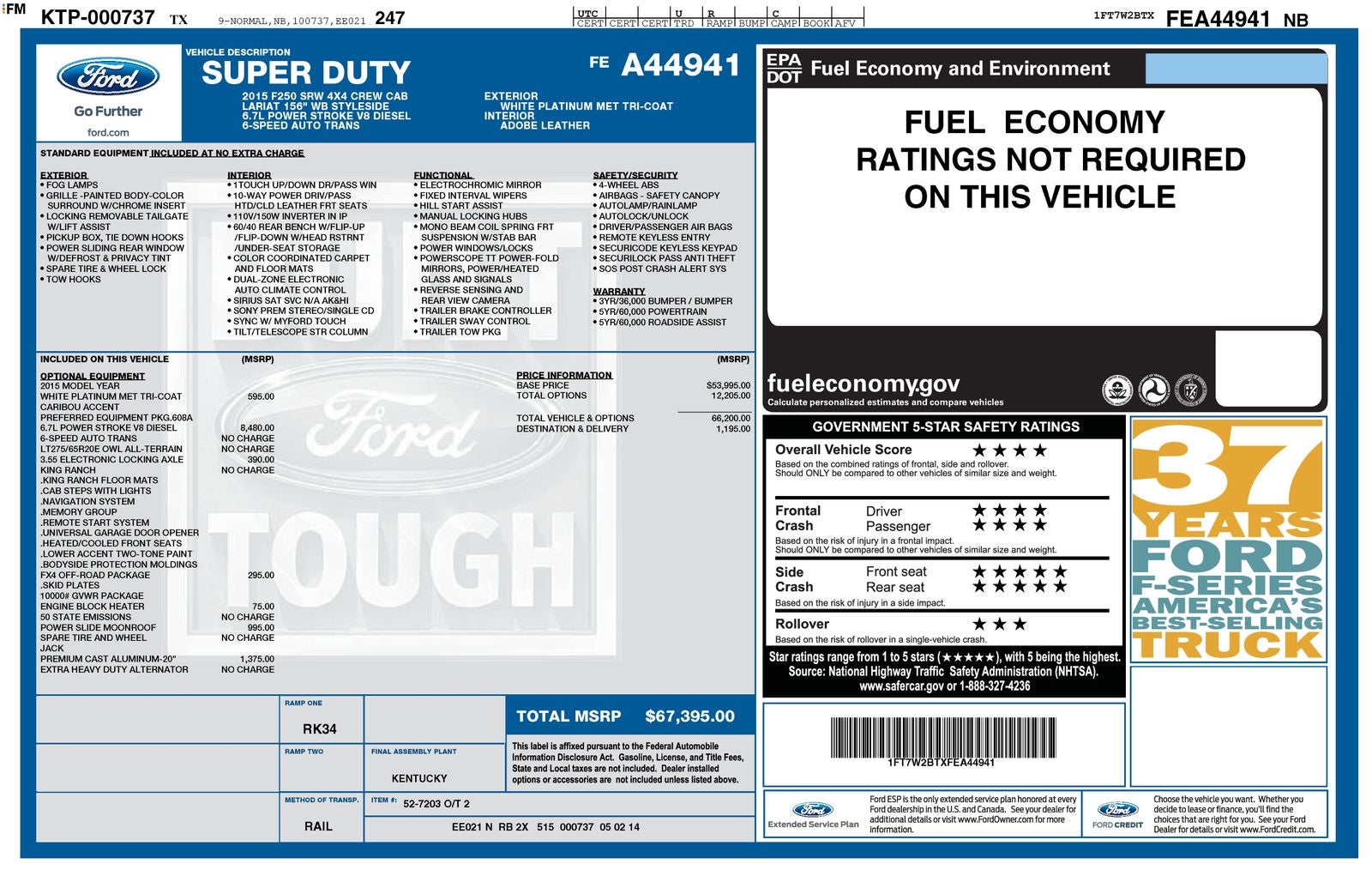 2015 Ford F-250SD F-250® King Ranch®