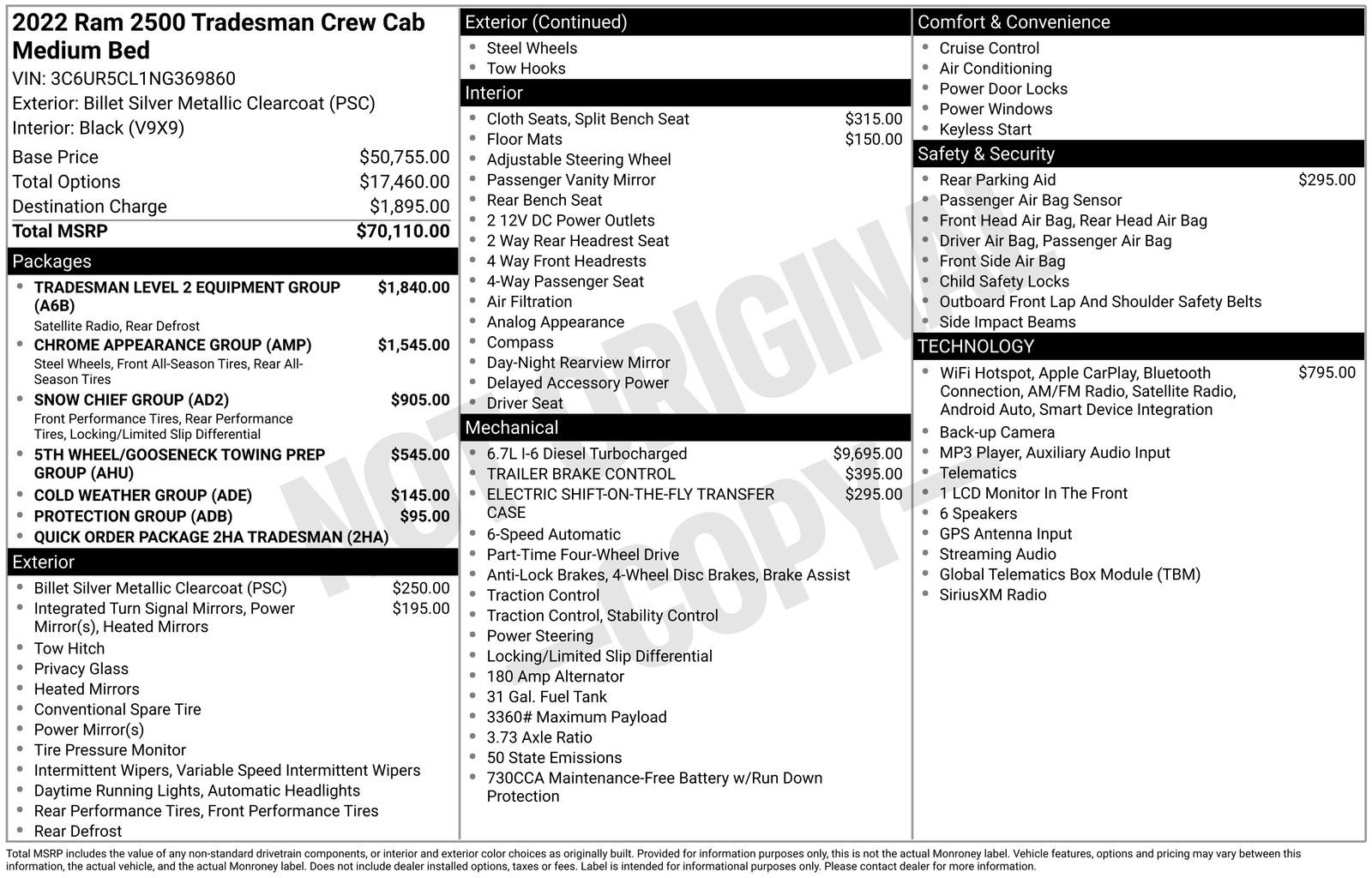 2022 RAM 2500 Tradesman
