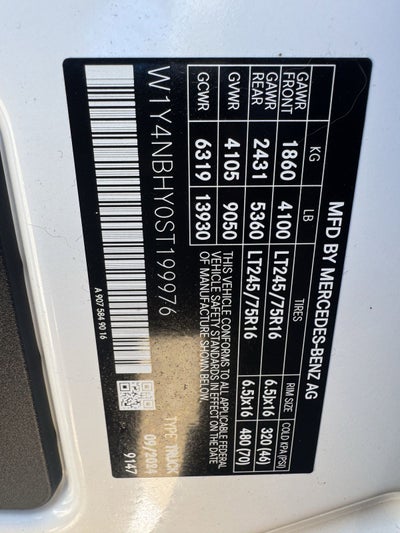2025 Mercedes-Benz Sprinter 2500 Cargo 144 WB