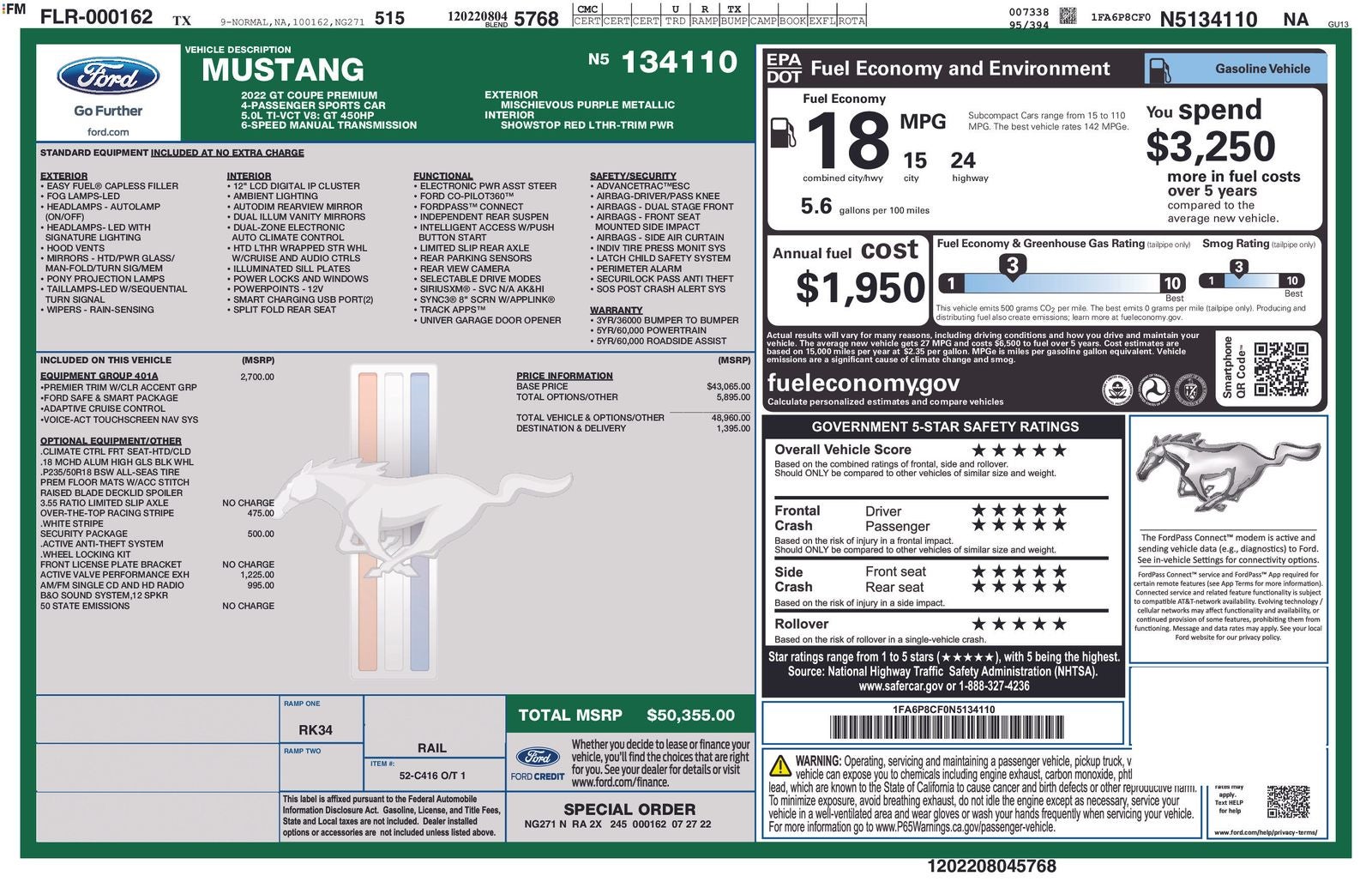 2022 Ford Mustang GT Premium