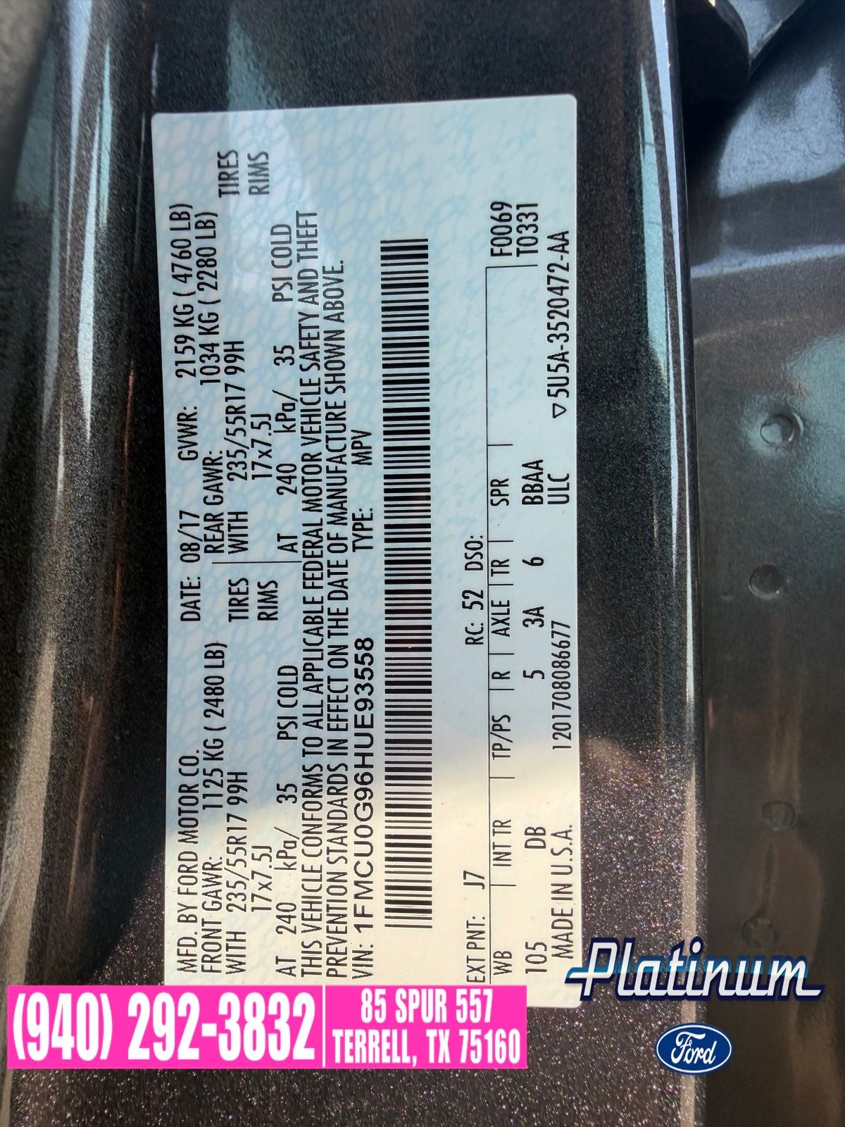 2017 Ford Escape SE
